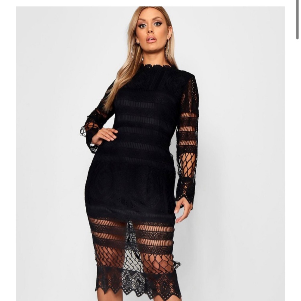 BLACK LACE DRESS